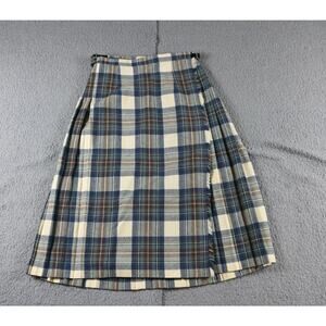 O'Neil of Dublin Womens Skirt Plaid Print 16 Pleated Kilt Vintage Ireland